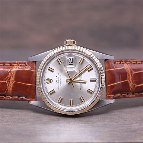 leather strap for rolex date just 1600|rolex datejust leather strap.